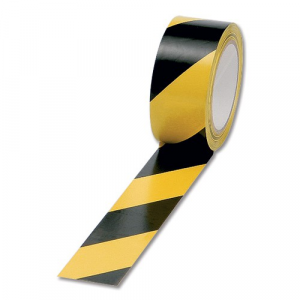 Adhesive - Yellow/Black - 50mm x 33m