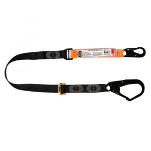 The LINQ - Elite Single Leg Shock Ab Webbing Lanyard (Scaffolding)By Beacon Safety Ltd - Product WLA1SNSD_1