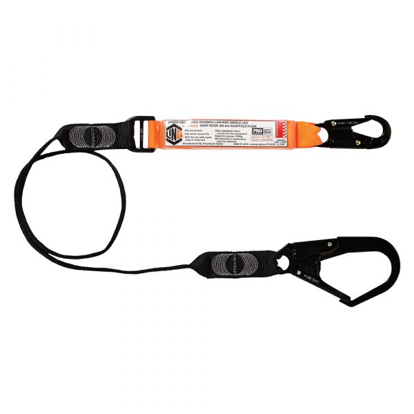 The LINQ - Elite Single Leg Shock Ab Adjust Lanyard (Scaffolding) By Beacon Safety Ltd