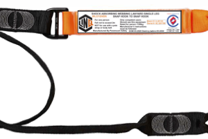 The LINQ - Elite Signle Leg Shock Ab Webbing Lanyard By Beacon Safety Ltd - Product WLO1SNSN