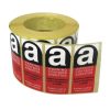 RedBlack Asbestos Label Roll of 1000 (adhesive)