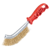 Sit #010 Brass Plate Steel Brush - Red