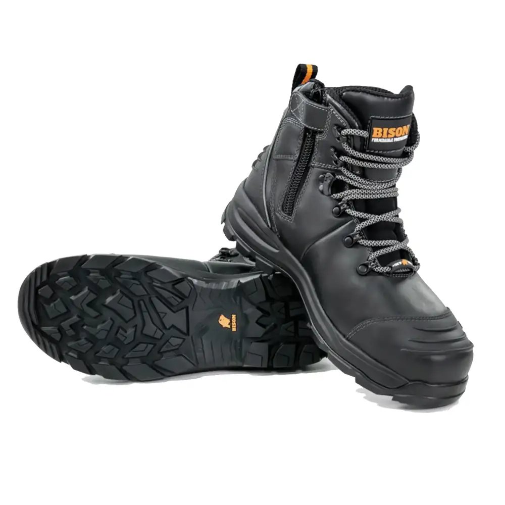 Bison XT Ankle Zip Lace-Up Safety Boot - Beacon Safety