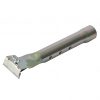 Haydn tungsten carbide scraper with red handle and replaceable angled blade for heavy-duty surface preparation.