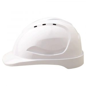 Hard Hat Vented Pushlock White