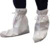 White SureShield microporous boot covers with elasticated tops and anti-slip soles.