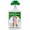 A Tobin Pocket Eyewash Flask containing 200ml of sterile solution, designed for immediate eye irrigation in the event of contamination or injury. The compact, portable flask is made of durable, transparent plastic, allowing easy monitoring of the solution level. Its ergonomic design ensures quick and efficient eye cleansing, making it an essential safety tool for workplaces, laboratories, and field operations where eye hazards exist